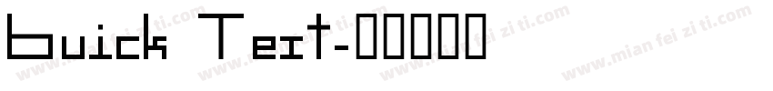 Buick Text字体转换